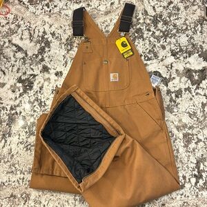 Boys Carhart overalls, size 10, color brown.